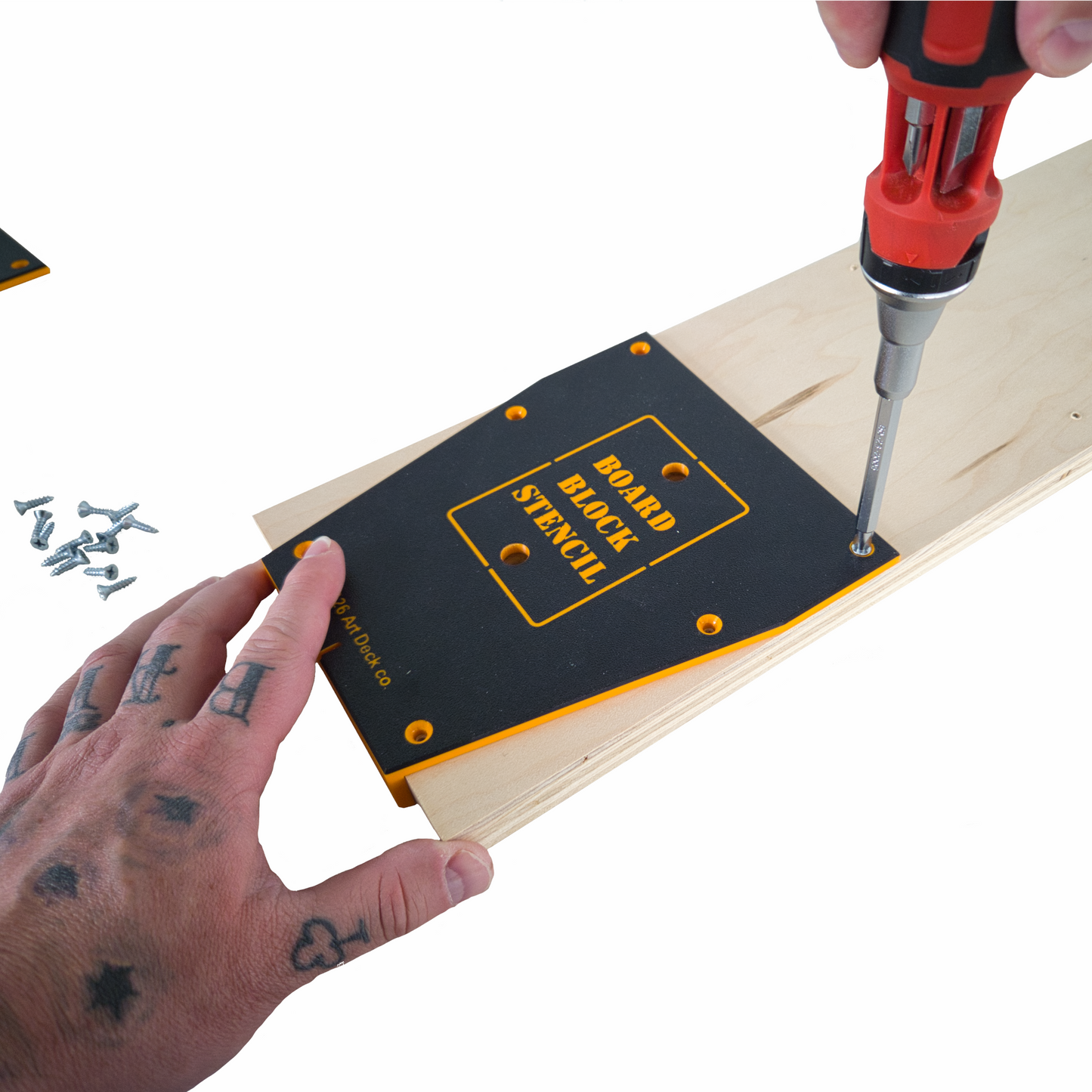 Board Block Stencil – Perfect Skateboard Wall Mount Alignment